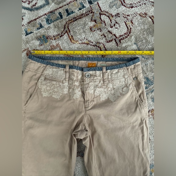 Pilcro and the Letterpress Fit Hyphen Women's Low Rise Ankle Jean Tan 26 - Picture 3 of 10